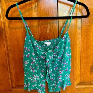 American Eagle Outfitters floral going out top